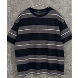 18-18ブラック/C | ボーダーBIG Tシャツ キッズ | ZI-ON