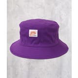 8-5パープル | ワッペンバケットハット キッズ 帽子 | ZI-ON