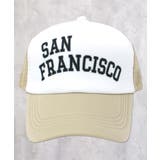 20-9ホワイト×ベージュ | メッシュキャップ キッズ 帽子 | ZI-ON