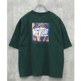 16-15D/グリーン/D | NEVSURF BIGtシャツ キッズ | ZI-ON