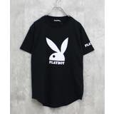 16-16ブラック/D | PLAYBOY Tシャツ キッズ | ZI-ON