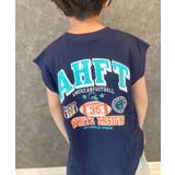 16-15ネイビー/D | ノースリーブTシャツ キッズ 子供服 | ZI-ON