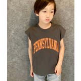 16-4チャコール/A | ノースリーブTシャツ キッズ 子供服 | ZI-ON