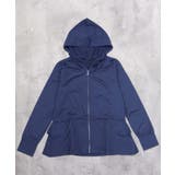 6-4ネイビー | ジップアップパーカー 長袖ラッシュガード キッズ | ZI-ON