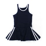 3-1ネイビー×ホワイト | スクール水着 ワンピース フリルスカート | ZI-ON