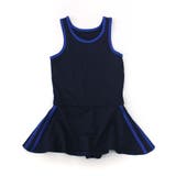 3-2ネイビー×R/ブルー | スクール水着 ワンピース フリルスカート | ZI-ON