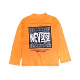 8-7オレンジ/B | NEVSURF 長袖ラッシュガード キッズ | ZI-ON