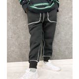 7-4ブラック | 裏起毛スウェットパンツ キッズ 裏起毛パンツ | ZI-ON