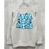 8-1G/ベージュ/A | プリントBIGトレーナー キッズ トレーナー | ZI-ON