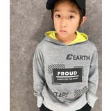 16-2杢グレー/A | プリントBIGフーディー プリントパーカー キッズ | ZI-ON