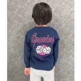 16-14ネイビー/D | 裏起毛プリントトレーナー キッズ トップス | ZI-ON