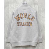 8-5杢グレー/B | 裏起毛ハーフジップBIGトレーナー キッズ タートルネック | ZI-ON