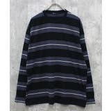 12-12ブラック/B | ボーダーロンT メンズ Tシャツ | ZI-ON