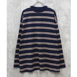 12-4ネイビー/A | ボーダーロンT メンズ Tシャツ | ZI-ON