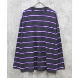 12-5チャコール/A | ボーダーロンT メンズ Tシャツ | ZI-ON