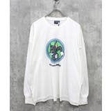 16-13オフホワイト/D | トム&ジェリープリントロンT メンズ Tシャツ | ZI-ON