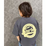 16-12チャコール/C | STARTER オーバーサイズプリントTシャツキッズ 子供服 | ZI-ON