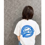 16-9オフホワイト/C | STARTER オーバーサイズプリントTシャツキッズ 子供服 | ZI-ON