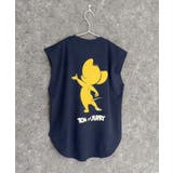 8-3ネイビー/A | トム&ジェリー ノースリーブTシャツ キッズ | ZI-ON