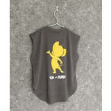 8-4チャコール/A | トム&ジェリー ノースリーブTシャツ キッズ | ZI-ON