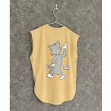 8-6ベージュ/B | トム&ジェリー ノースリーブTシャツ キッズ | ZI-ON