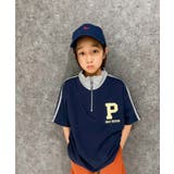 6-5ネイビー | SHISKY オーバーサイズスキッパーポロ キッズ | ZI-ON