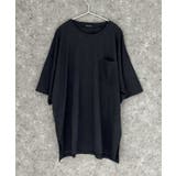 6-6ブラック | SHISKY ピグメントオーバーサイズTシャツ メンズ | ZI-ON