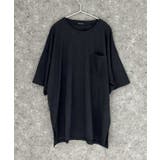 6-6ブラック | SHISKY ピグメントオーバーサイズTシャツ メンズ | ZI-ON