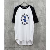 14-14ホワイト×ブラック/D | GRATEFULDEAD オーバーサイズTシャツ メンズ | ZI-ON