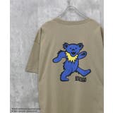16-14ベージュ/D | GRATEFULDEAD オーバーサイズTシャツ メンズ | ZI-ON