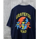 16-7ネイビー/B | GRATEFULDEAD オーバーサイズTシャツ メンズ | ZI-ON
