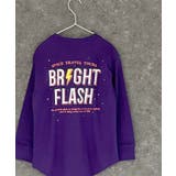 9-8パープル/C | プリントヘムロンT キッズ 長袖Tシャツ | ZI-ON