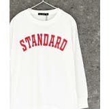 9-1オフホワイト/A | オーバーサイズプリントロンT キッズ 長袖Tシャツ | ZI-ON