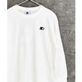 8-1オフホワイト | STARTER スターターオーバーサイズロングスリーブTシャツ キッズ | ZI-ON