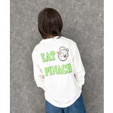8-5オフホワイト/B | POPEYE オーバーサイズロングスリーブTシャツ キッズ | ZI-ON