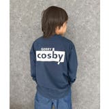 16-3ネイビー/A | COSBY バックプリントビッグロンT キッズ | ZI-ON