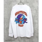 16-13オフホワイト/D | GRATEFULDEAD オーバーサイズロングスリーブTシャツ メンズ | ZI-ON