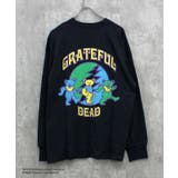 16-16ブラック/D | GRATEFULDEAD オーバーサイズロングスリーブTシャツ メンズ | ZI-ON