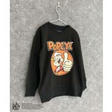 8-4ブラック/A | POPEYE 春のミニ裏毛トレーナー キッズ | ZI-ON