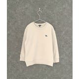 8-1G/ベージュ | POLOCHAMPS オーバーサイズ裏起毛トレーナー キッズ | ZI-ON