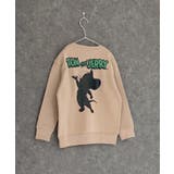 16-2ベージュ/A | TOM&JERRY バックプリント裏起毛トレーナー キッズ | ZI-ON