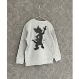 16-6杢グレー/B | TOM&JERRY バックプリント裏起毛トレーナー キッズ | ZI-ON