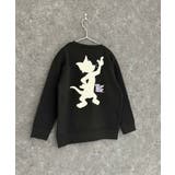 16-8ブラック/B | TOM&JERRY バックプリント裏起毛トレーナー キッズ | ZI-ON
