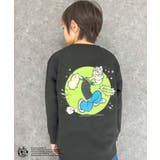 8-4ブラック/A | POPEYE オーバーサイズ裏起毛トレーナー キッズ | ZI-ON