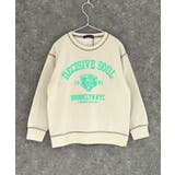 18-16G/ベージュ/B | オーバーサイズ裏起毛トレーナー キッズ 子供服 | ZI-ON