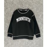 18-9ブラック/A | オーバーサイズ裏起毛トレーナー キッズ 子供服 | ZI-ON