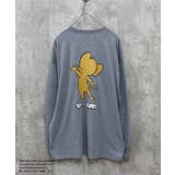 16-2杢グレー/A | TOM&JERRY バックプリントBIGトレーナー メンズ | ZI-ON