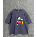 6-1チャコール | MICKEYMOUSE オーバーサイズTシャツ キッズ | ZI-ON