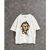 16-1オフホワイト/A | UITTG オーバーサイズTシャツ キッズ | ZI-ON