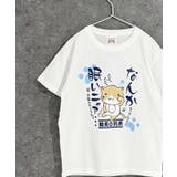 8-1オフホワイト/A | ねこぶちさん 猫渕さん Tシャツ | ZI-ON